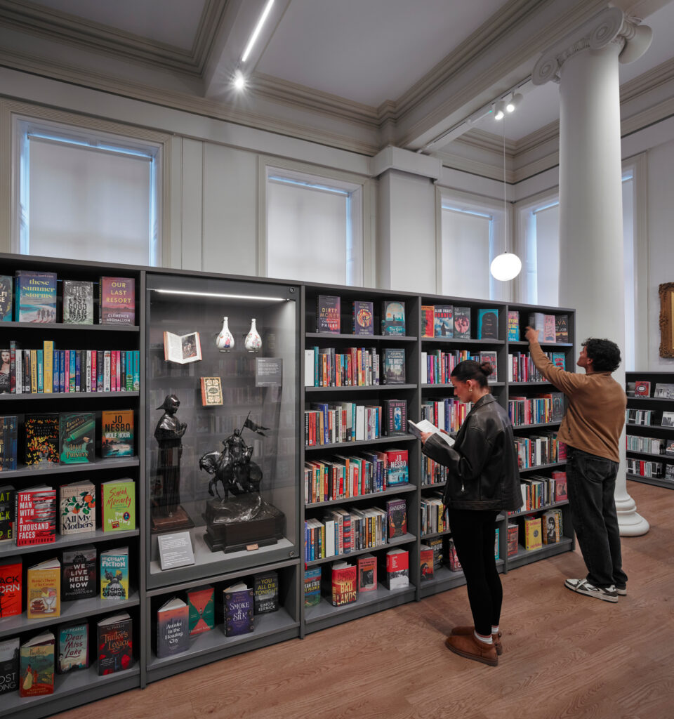 Interior museum lighting and gallery illumination supporting flexible exhibitions and visitor engagement within The Harris redevelopment.