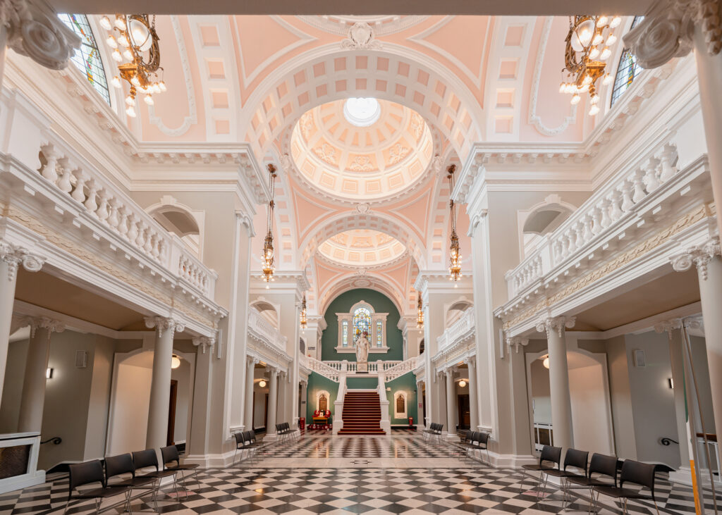 Conservation lighting design for Woolwich Town Hall, a Grade II listed civic building, carefully balancing heritage restoration with contemporary lighting performance located in London, United Kingdom